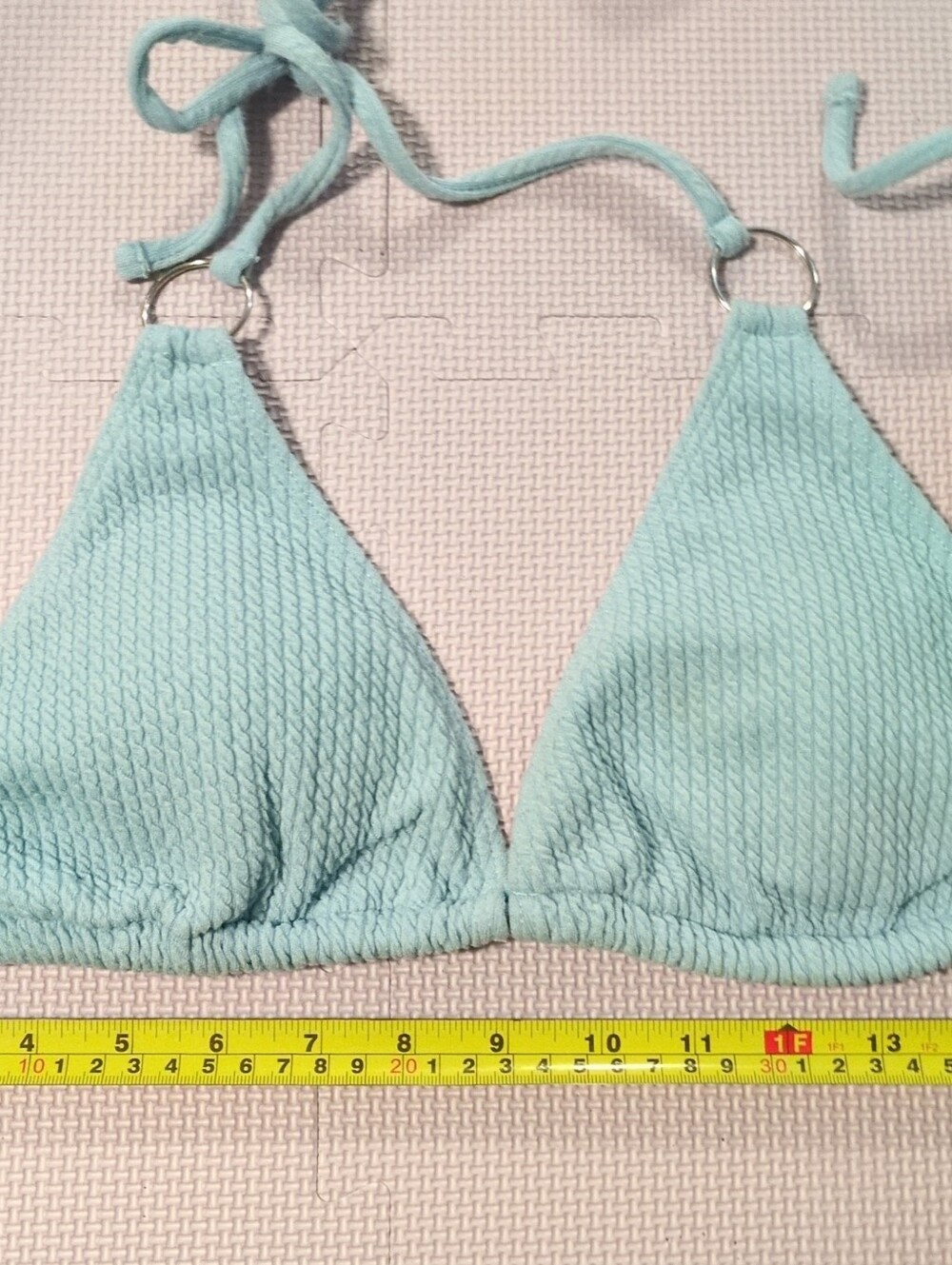Triangle Bikini Top in Light Blue - Women's Swimwear